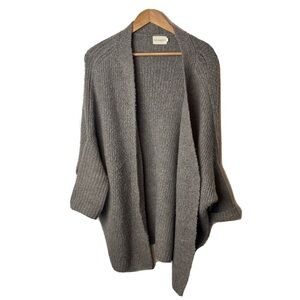 Dreamers Cardigan Sweater Brown Acrylic Blend Knit Cozy Womens Size Medium